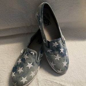 Vans slip on Patriotic Stars Shoes Womens Size 7.5